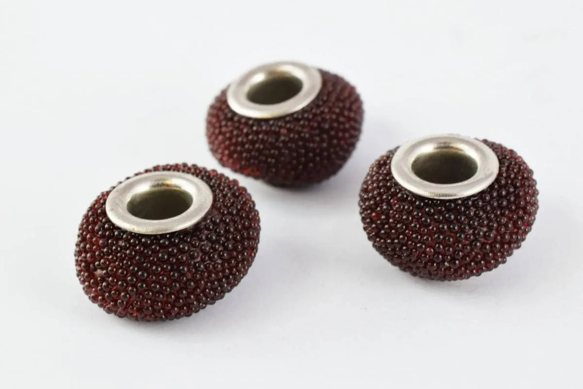 13x9mm Indonesian Clay Beads Handmade Beads 8 PCs, Bohemian Bali Style Jewelry Making Decorative Round Beads