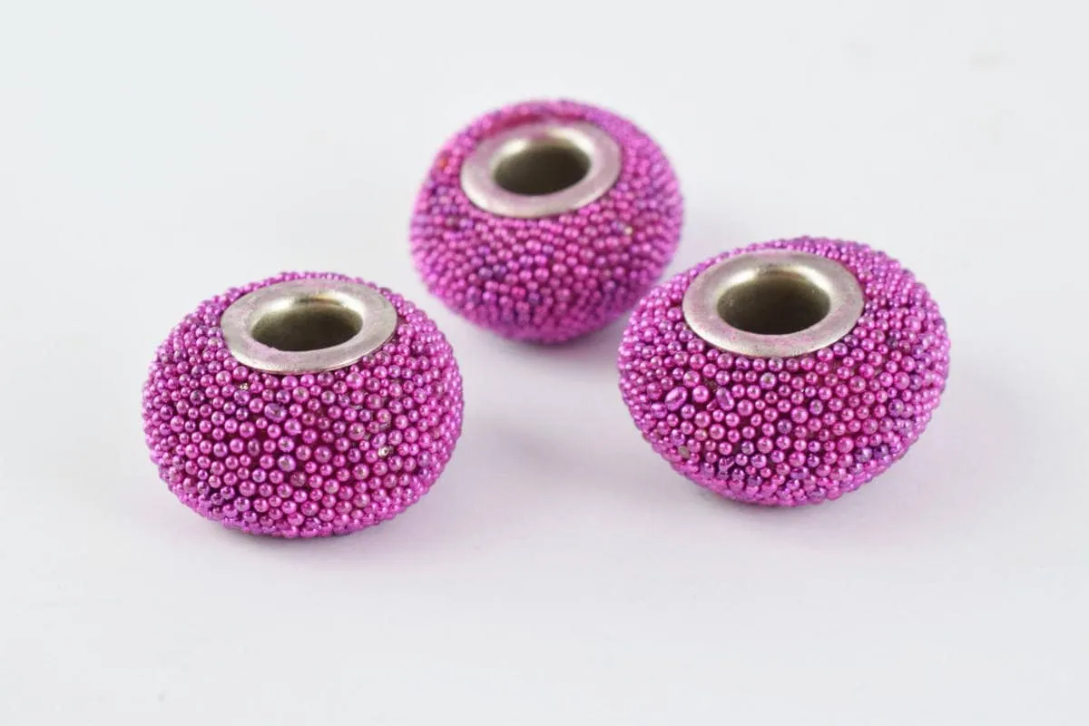 13x9mm Indonesian Clay Beads Handmade Beads 8 PCs, Bohemian Bali Style Jewelry Making Decorative Round Beads