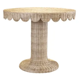 36" Round Woven Coco Bistro Table