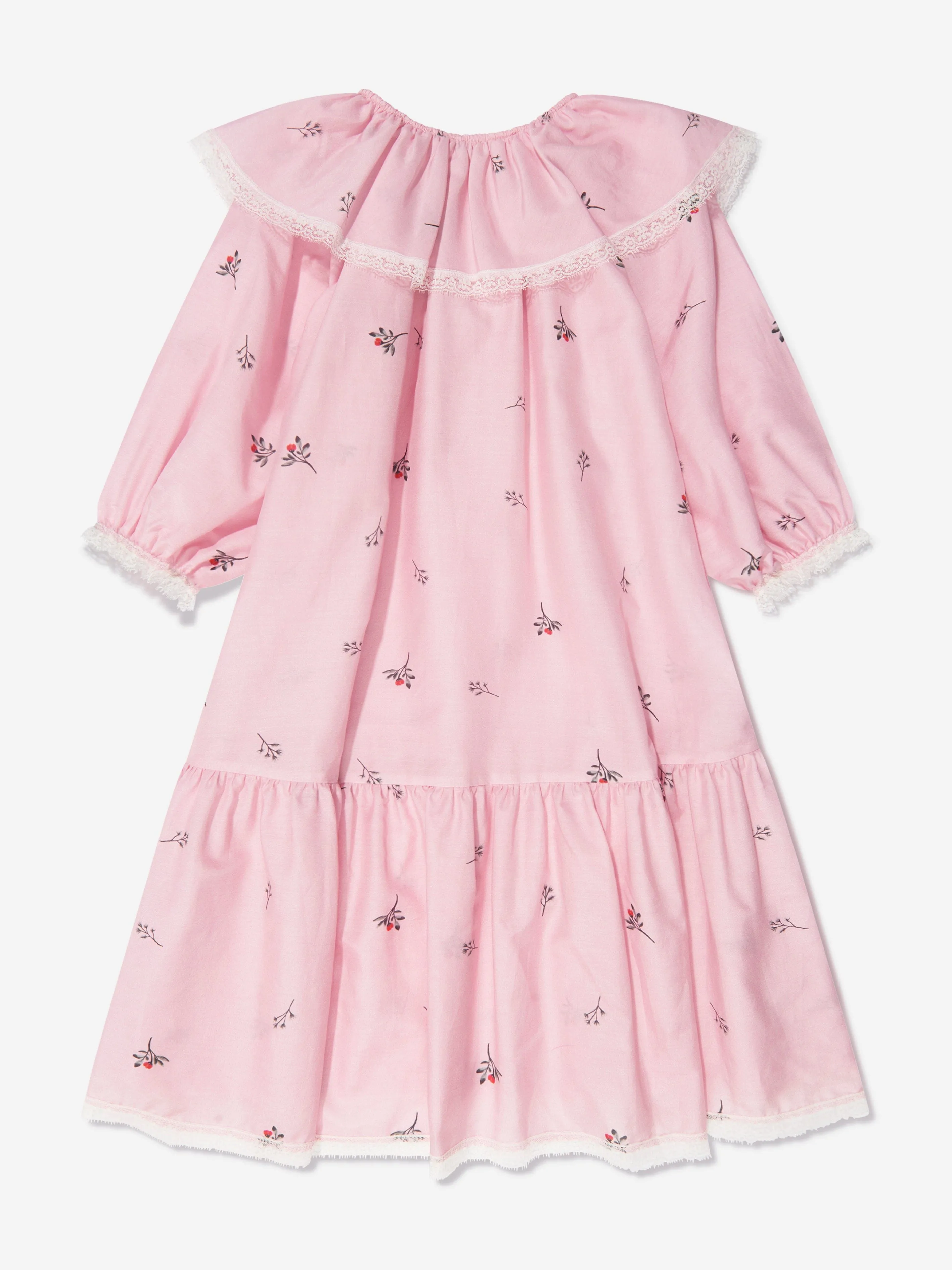 Amiki Children Girls Silk Elizabeth Nightdress in Pink