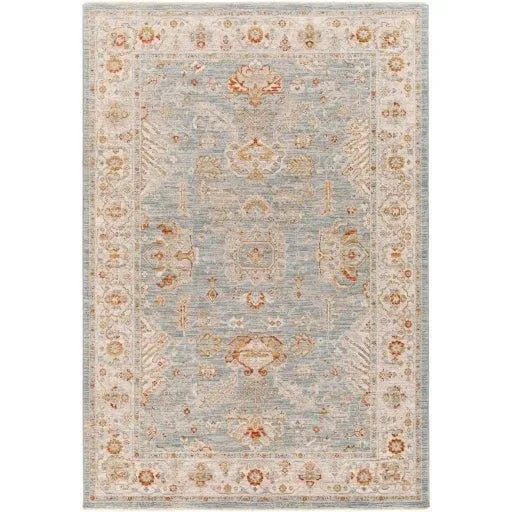 Avant Garde Blue, Grey & Rust Woven Area Rug -  Available in a Variety of Sizes