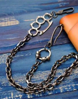 Badass Punk Mens Long Stainless steel Silver Chain Pants Chain Wallet Chain For Men