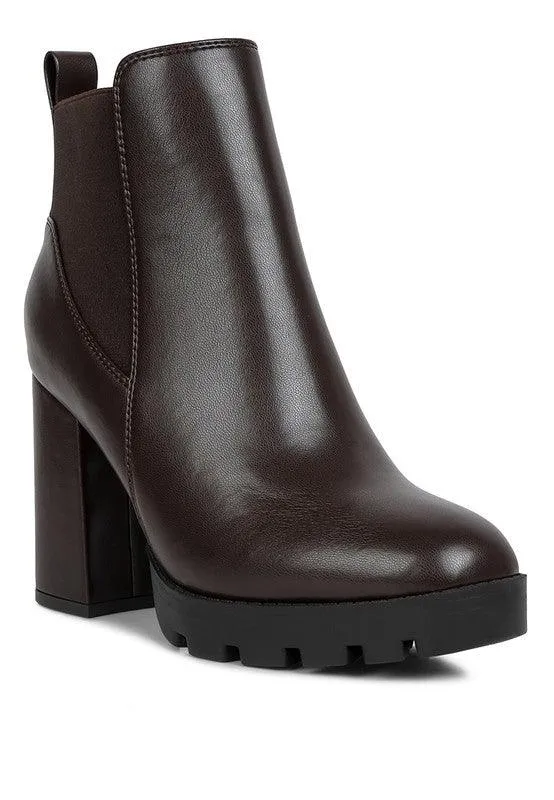 Bolt Block Heeled Chelsea Boot