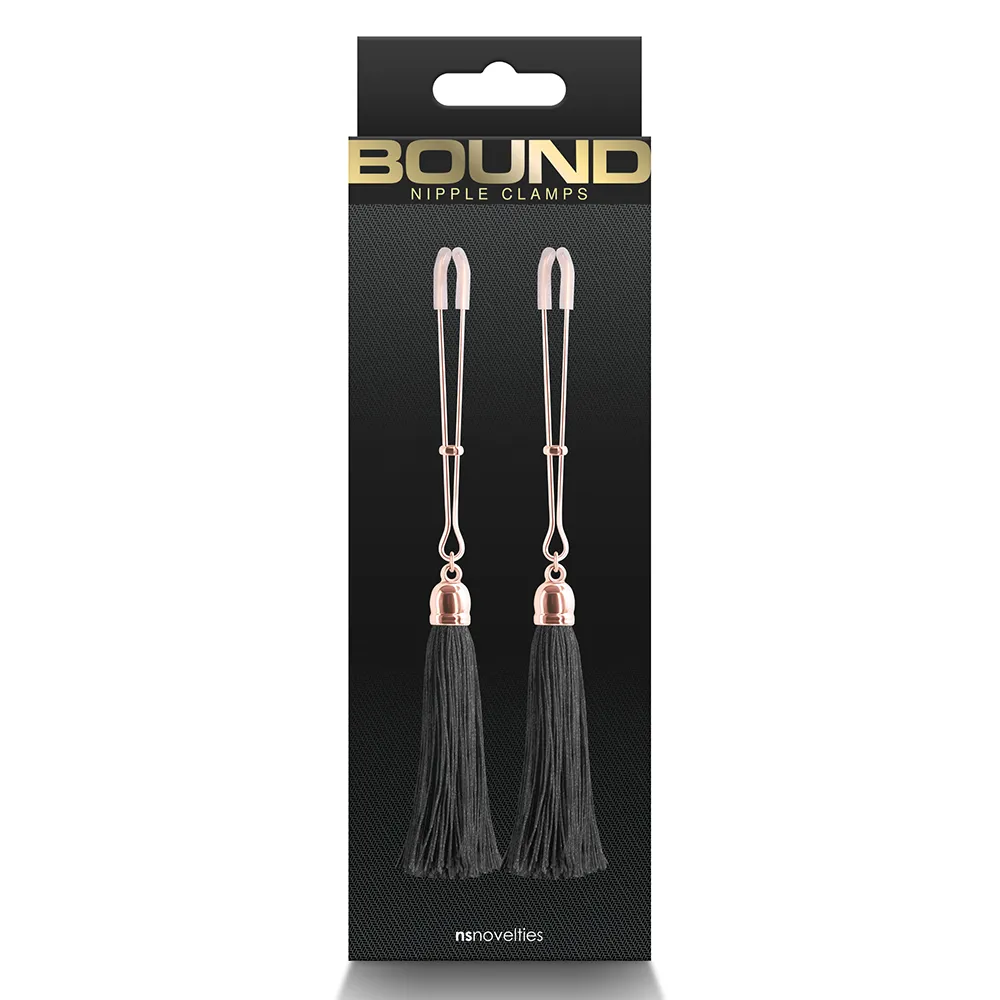 Bound Tweezer Nipple Clamps With Tassels