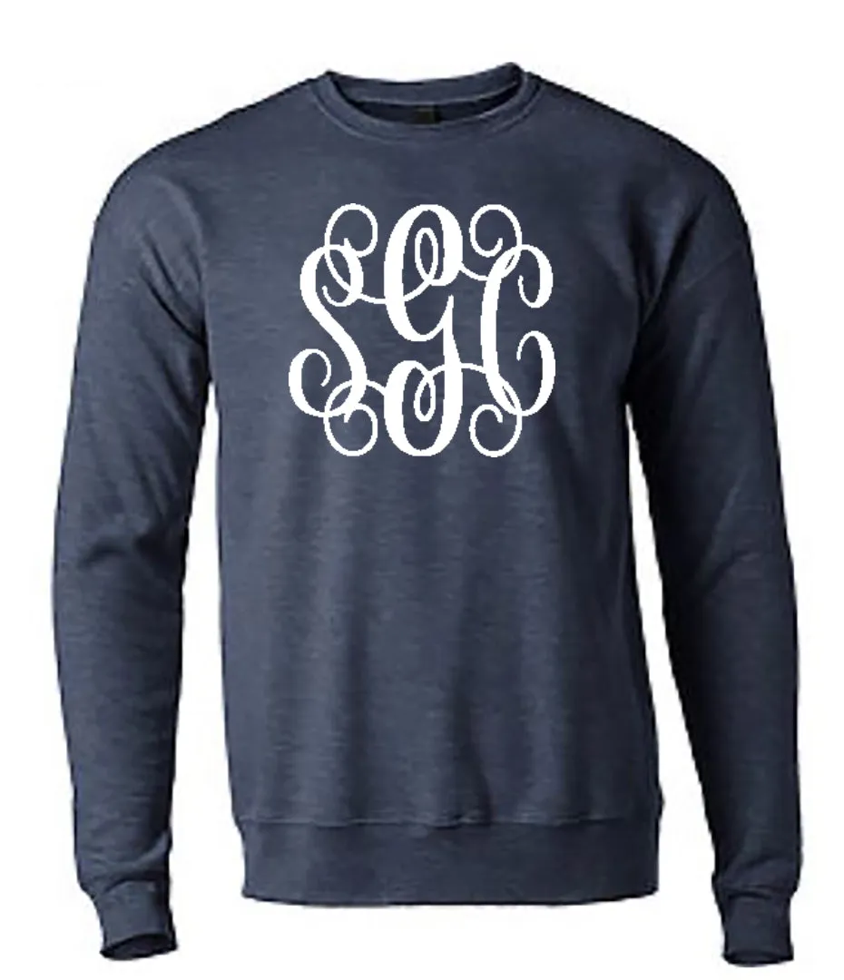 Boyfriend Monogrammed Sweatshirt (Full Front)