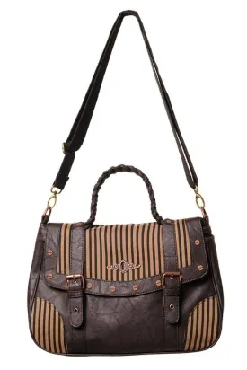 Brown Stripe Handbag