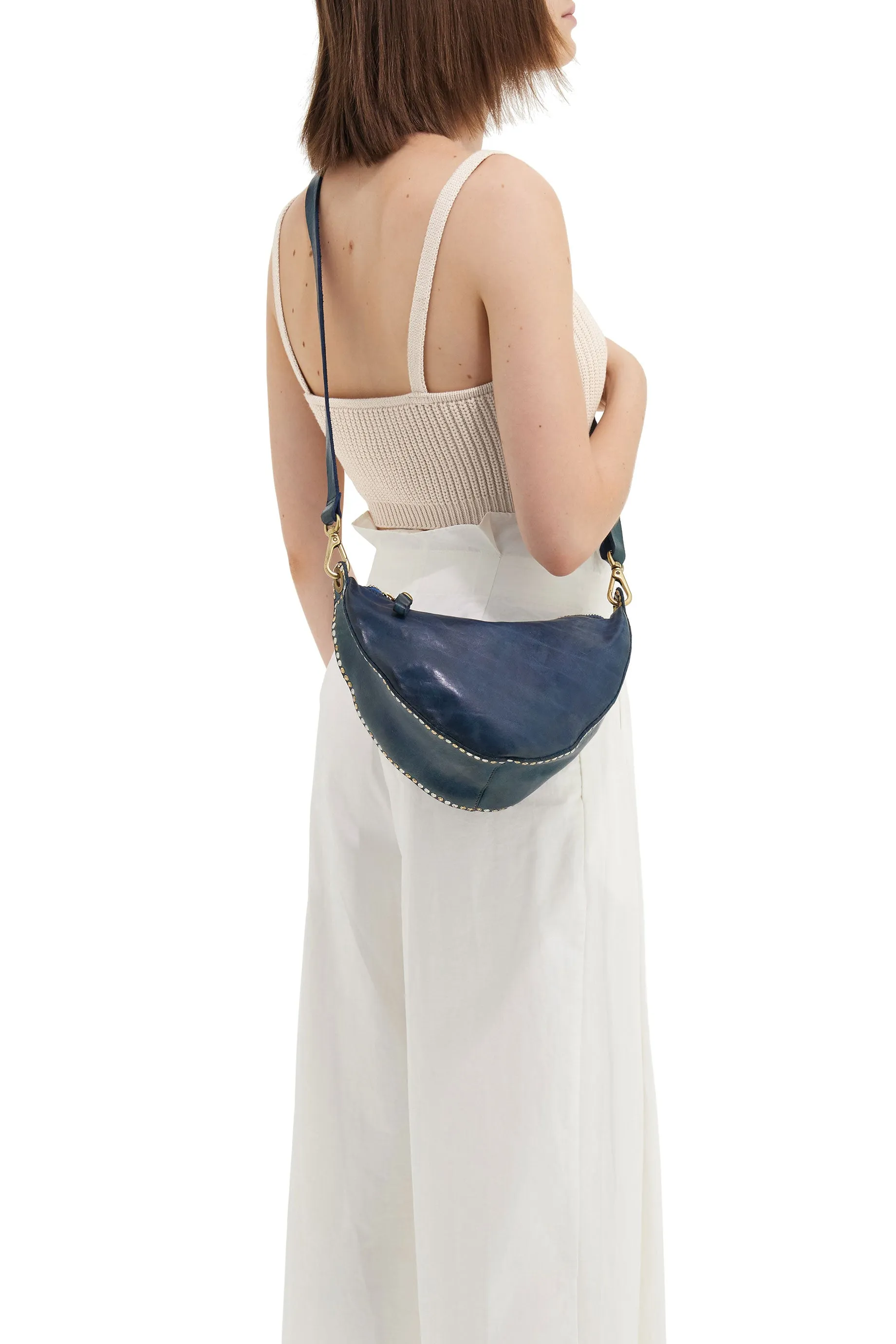 Campomaggi Moon Crossbody - Sapphire