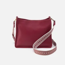 Cass Crossbody In Pebbled Leather - Wine