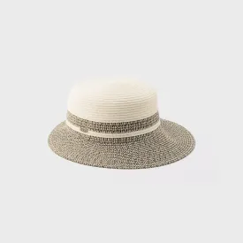 CAYLEE - LARGE CAP BICOLOR WITH STRAW DETAIL