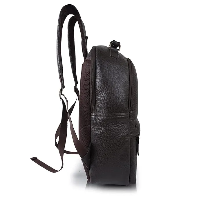 CIMONI Textured Water Resistant Leather Backpack