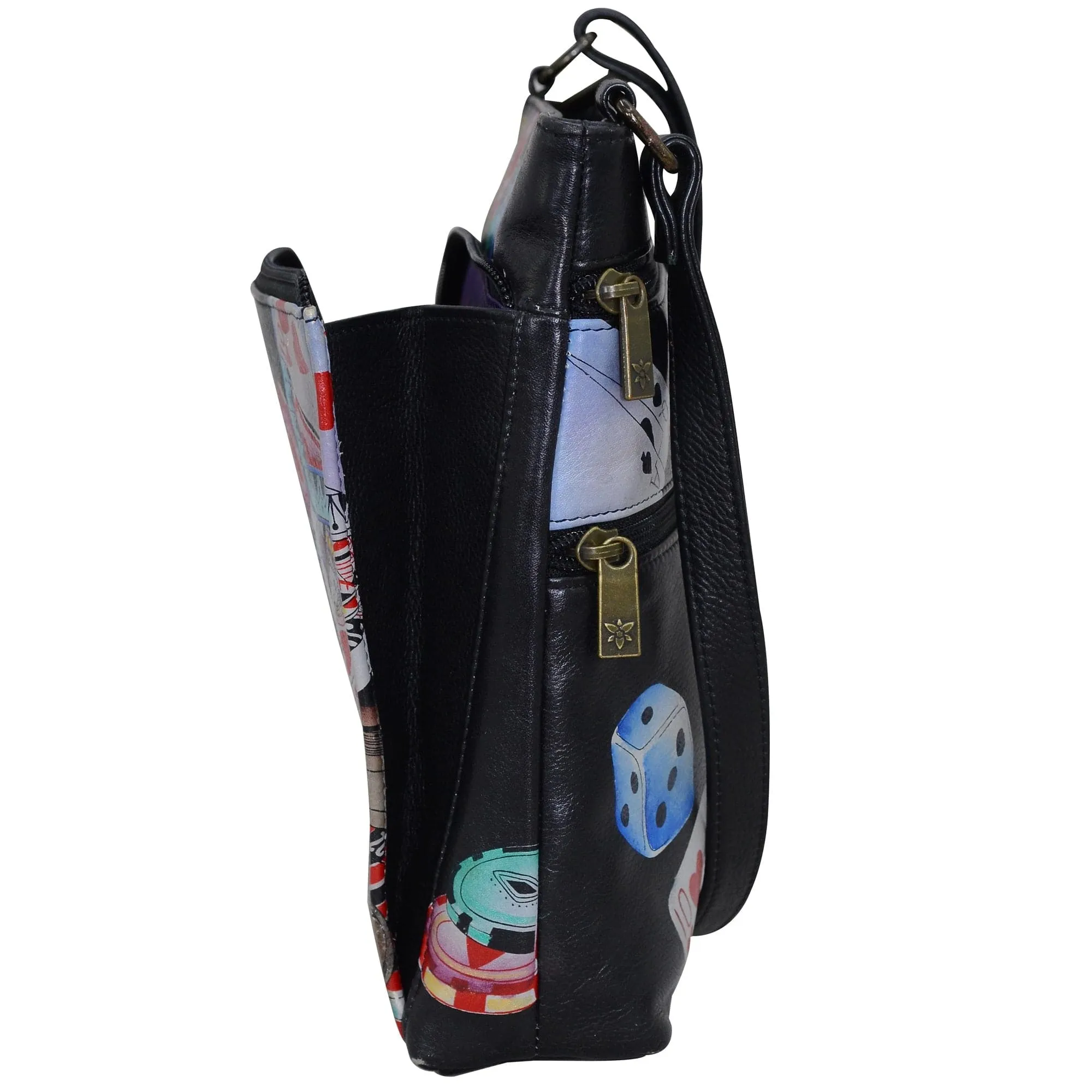 Crossbody With Front Zip Organizer - 651