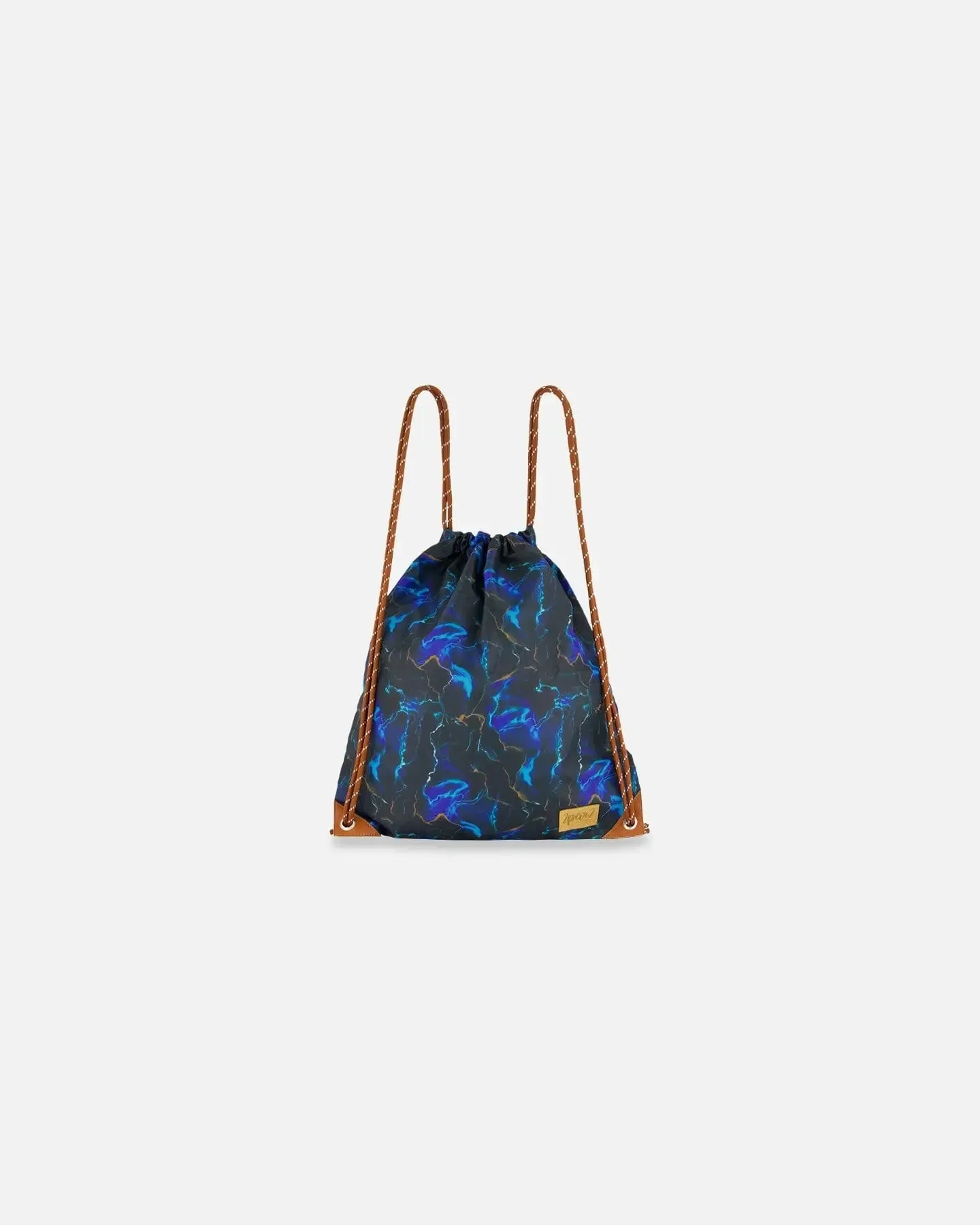 Drawstring Bag Black Printed Storm