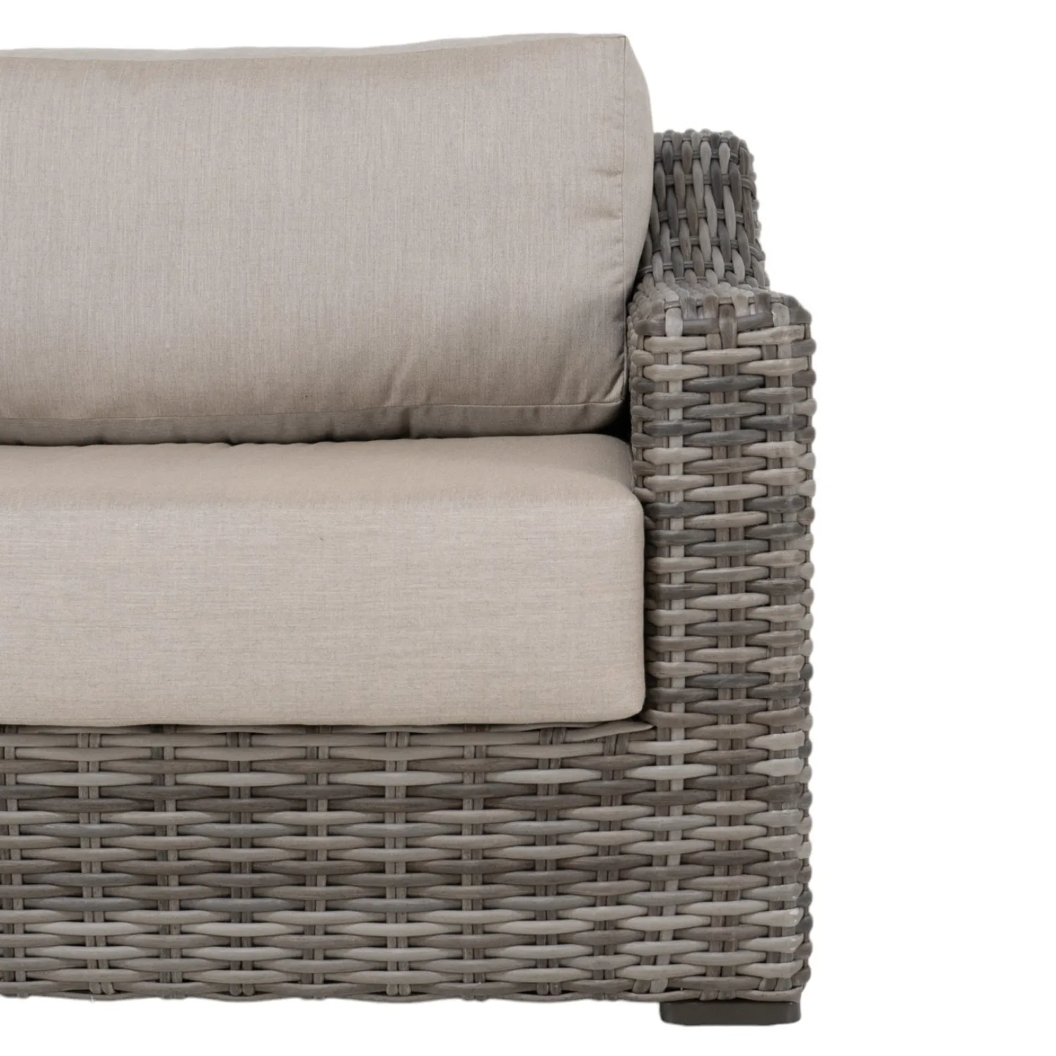 Driftwood Cove Sandalwood XL Wicker Sofa