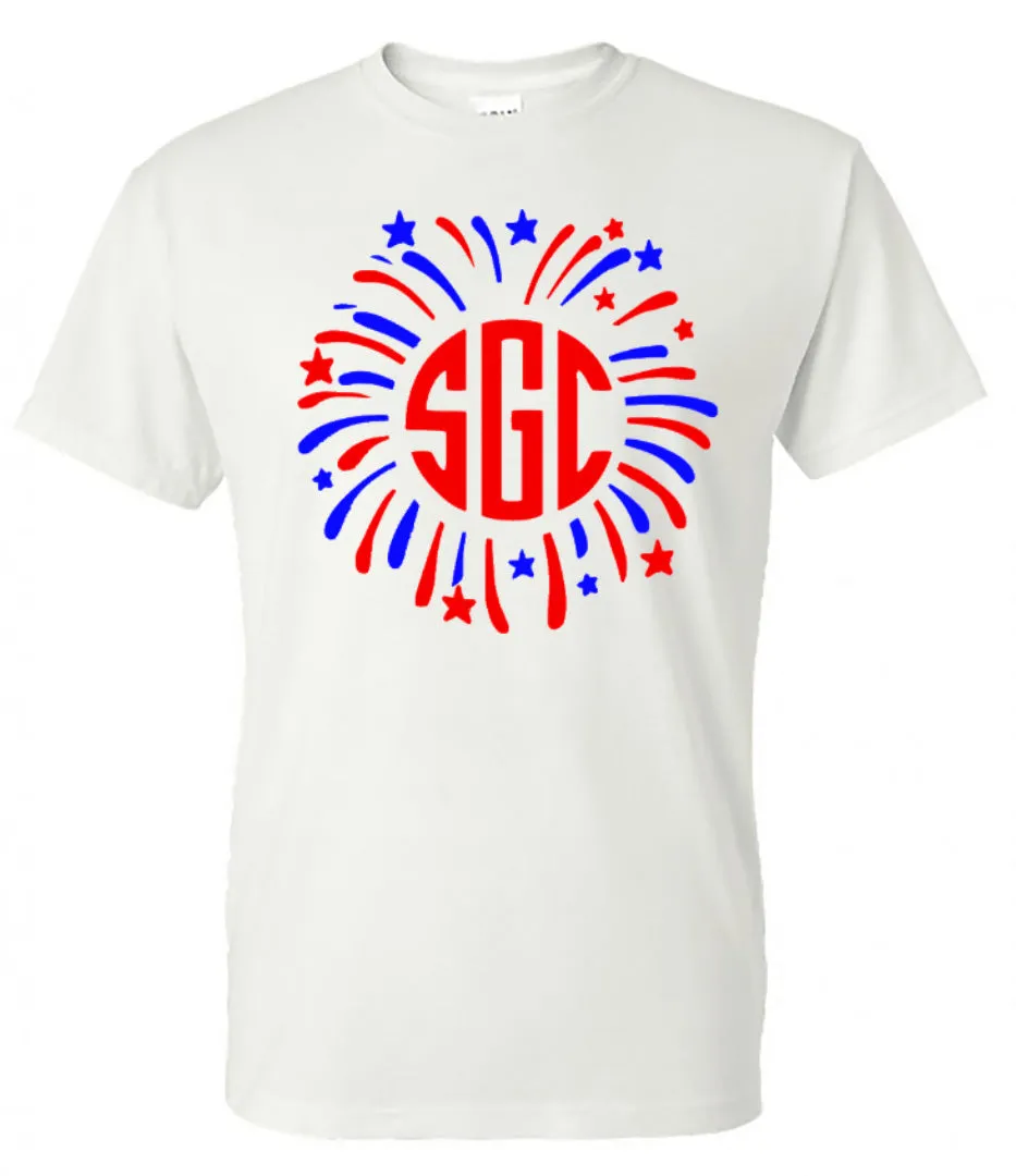 FIREWORKS MONOGRAM SHIRT