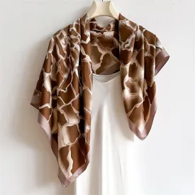 Gradient Style Chic Large Satin Scarf | 90x90cm Bandana | Twill Satin Shawl | Perfect Gift for Her, Mother's Day