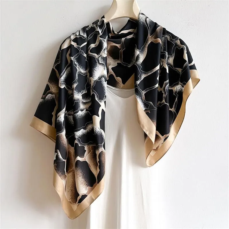 Gradient Style Chic Large Satin Scarf | 90x90cm Bandana | Twill Satin Shawl | Perfect Gift for Her, Mother's Day