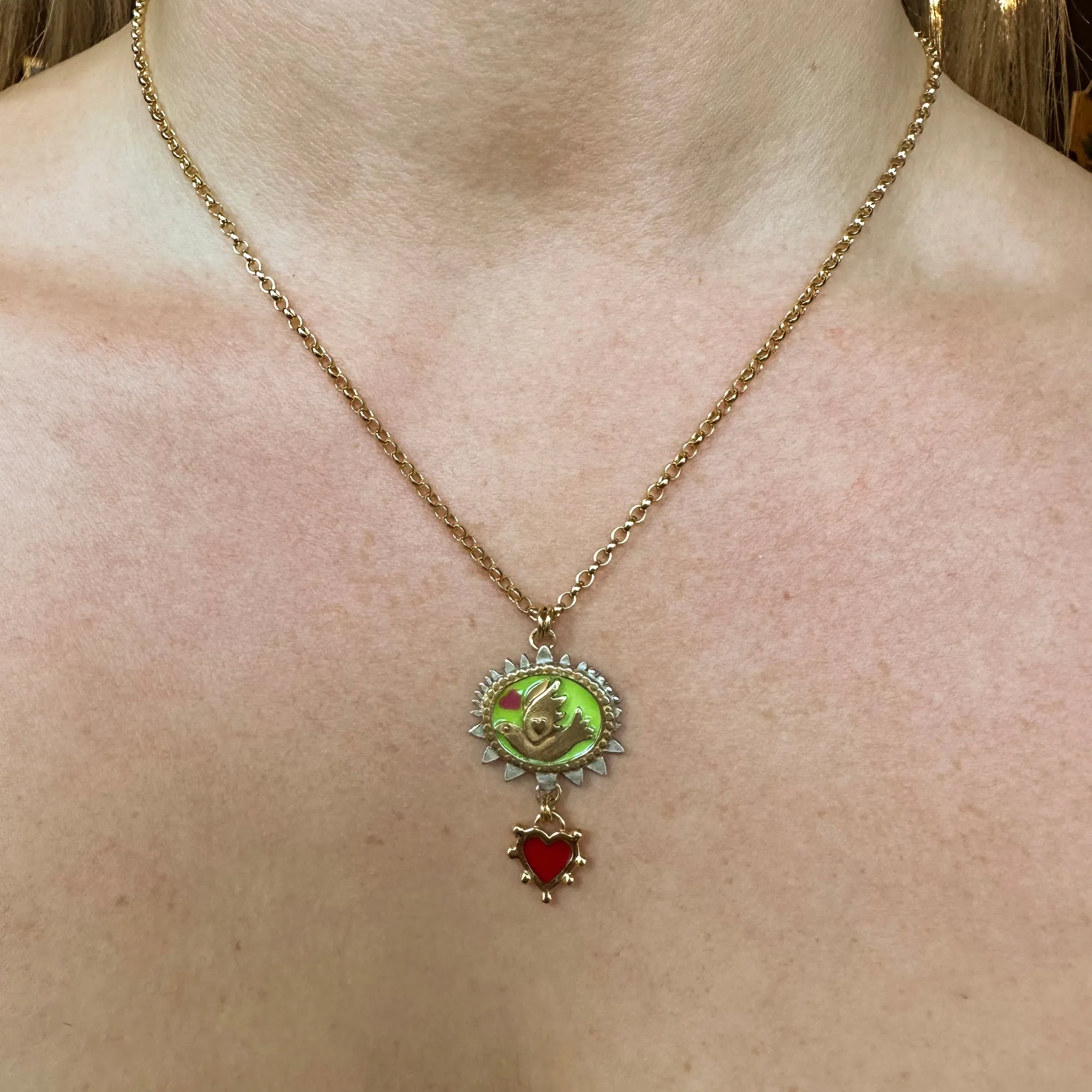 Limited Edition Green Mythic Bird Necklace