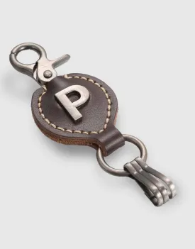 Monogrammed Ringlet Alphabet Keychain