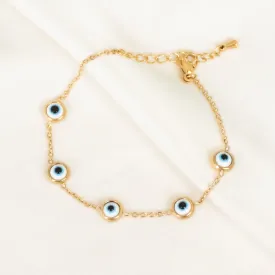 Multi Evil Eyes Bracelet