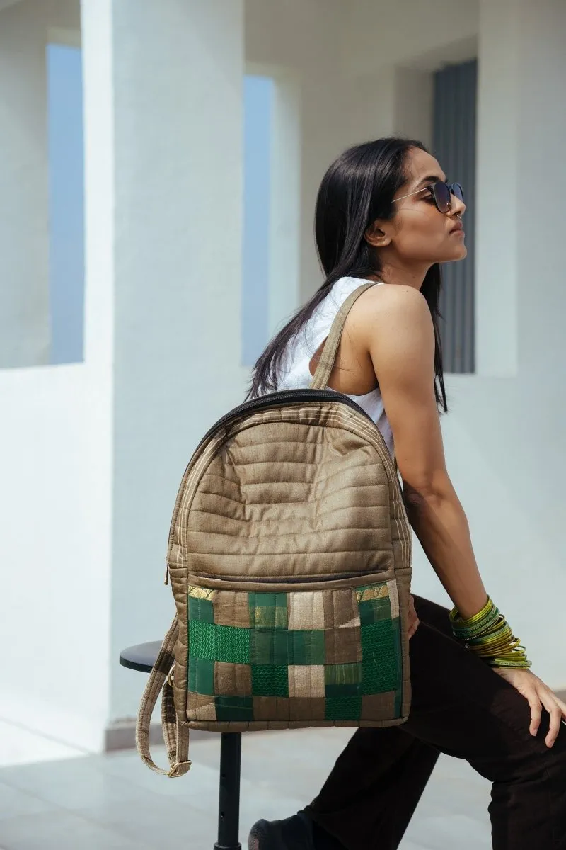 Reshma Grande Silk Patchwork Backpack