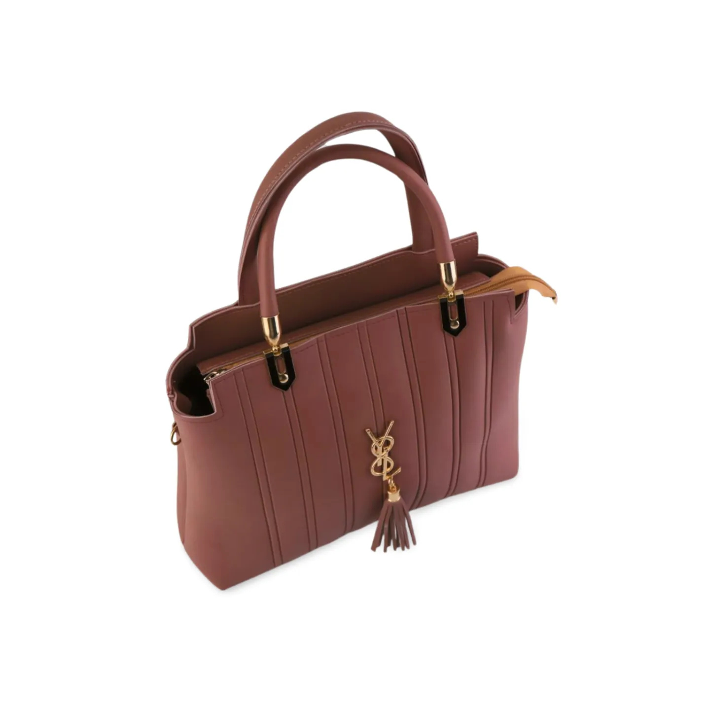 Stylish Pu Leather Crossbody Handbag with Tassel